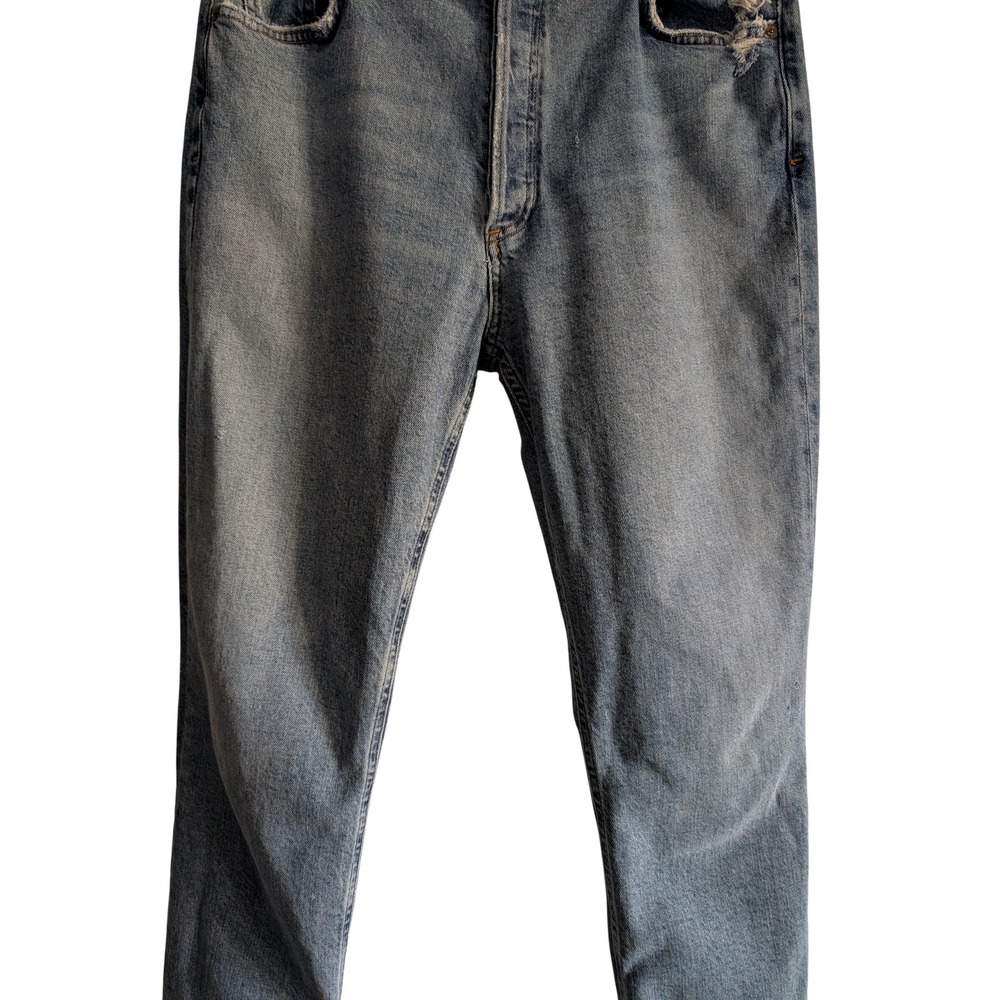 AGOLDE Nico High Rise Slim‎ Rooted Distressed Raw Hem Jeans Women's 32 - Picture 8 of 16